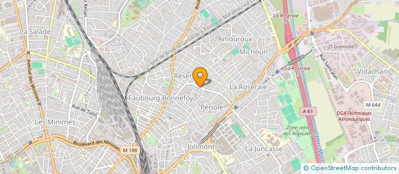 localisation de l'entreprise MADAME SOLENE TAGLIAFERRI à TOULOUSE