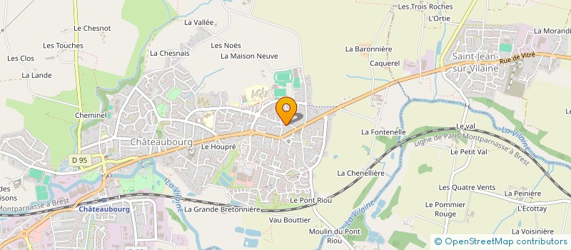 localisation de l'entreprise MADAME SOLENE THURA  CHATEAUBOURG