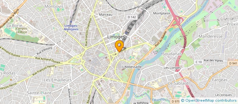 localisation de l'entreprise MADAME SOLENE VRIET à LIMOGES