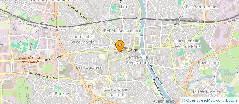 localisation de l'entreprise MADAME SOLENN BERROTE BORDENAVE à LAVAL