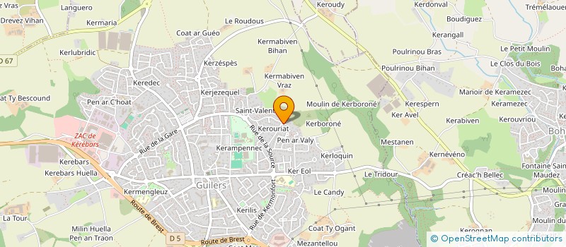 localisation de l'entreprise MADAME SOLENN BOTHUA-MOBIAN  GUILERS