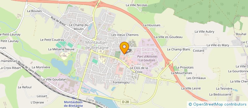 localisation de l'entreprise MADAME SOLENN BRIENS  MONTAUBAN-DE-BRETAGNE