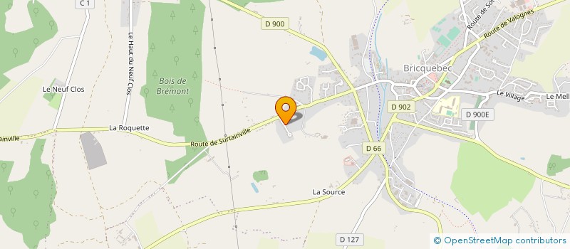 localisation de l'entreprise MADAME SOLENN BRUN  BRICQUEBEC-EN-COTENTIN