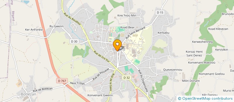 localisation de l'entreprise MADAME SOLENN COSSIN  BEGARD