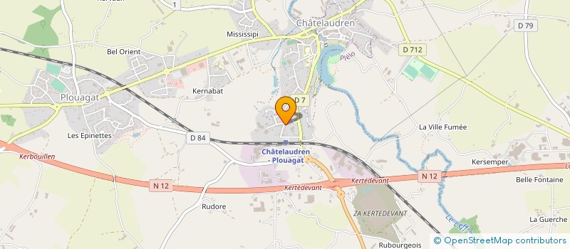 localisation de l'entreprise MADAME SOLENN GUILLOU  CHATELAUDREN-PLOUAGAT