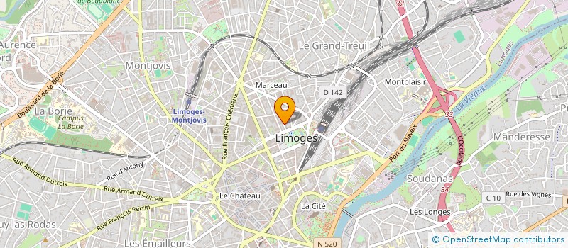 localisation de l'entreprise MADAME SOLENN JACQUET à LIMOGES