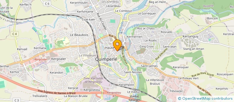 localisation de l'entreprise MADAME SOLENN KERAVEC à QUIMPERLE