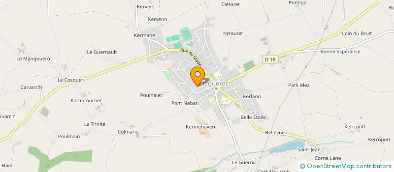 localisation de l'entreprise MADAME SOLENN KEROULLE  CLEGUEREC