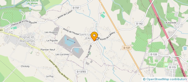 localisation de l'entreprise MADAME SOLENN MOREAU  SAINT-LAURENT-D'ARCE