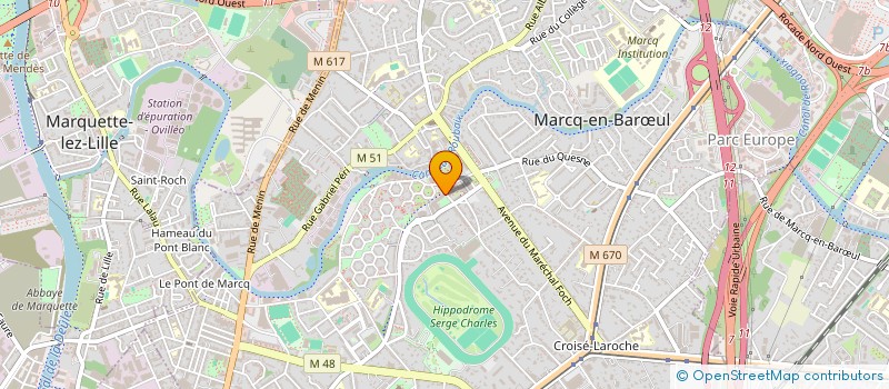 localisation de l'entreprise MADAME SOLENN OLIVEIRA à MARCQ-EN-BARŒUL