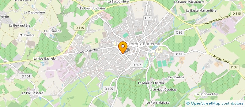 localisation de l'entreprise MADAME SOLENN THOMAS  LE LOROUX-BOTTEREAU