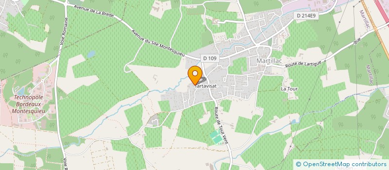 localisation de l'entreprise MADAME SOLENNE COMBES  MARTILLAC