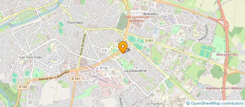 localisation de l'entreprise MADAME SOLENNE DANIEL  POITIERS