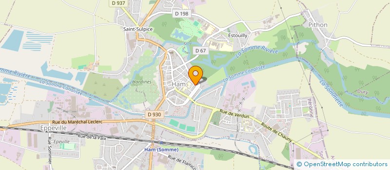 localisation de l'entreprise MADAME SOLENNE DROUVROY  HAM