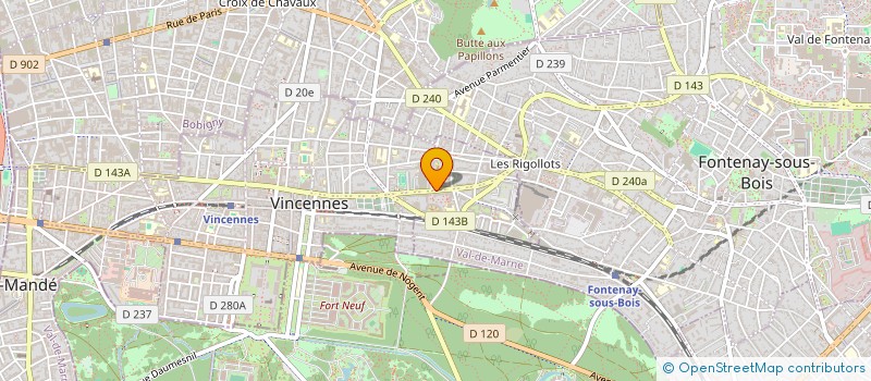 localisation de l'entreprise MADAME SOLENNE GASCHIGNARD  VINCENNES