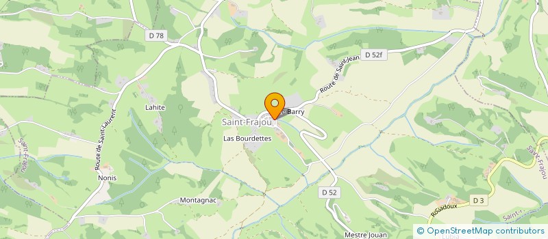 localisation de l'entreprise MADAME SOLENNE GAURAN  SAINT-FRAJOU