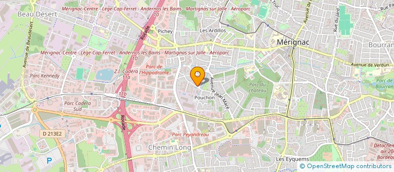 localisation de l'entreprise MADAME SOLENNE GUERARD  MERIGNAC