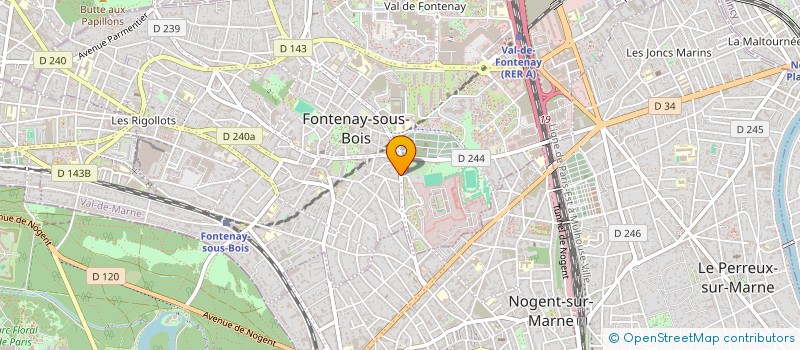 localisation de l'entreprise MADAME SOLENNE LAROUBINE à FONTENAY-SOUS-BOIS