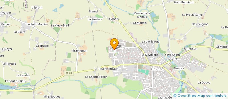 localisation de l'entreprise MADAME SOLENNE PILET  GEVEZE