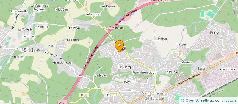 localisation de l'entreprise MADAME SOLENNE PREAULT  SAINT-VINCENT-DE-TYROSSE