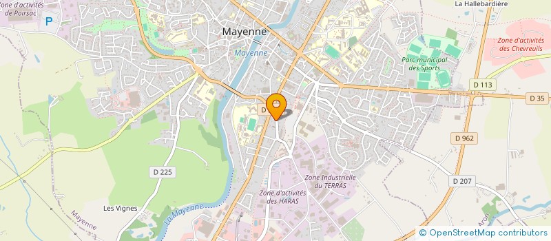 localisation de l'entreprise MADAME SOLENNE TREINS  MAYENNE