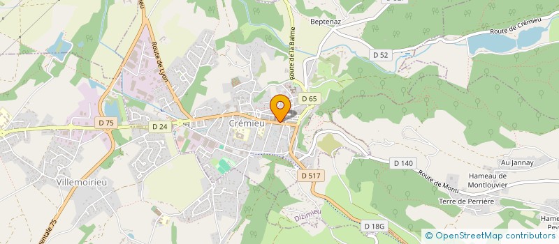 localisation de l'entreprise MADAME SOLENNE VIDOT  CREMIEU