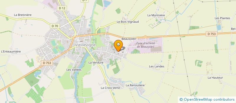 localisation de l'entreprise MADAME SOLINE BALUY à VIEILLEVIGNE