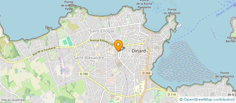 localisation de l'entreprise MADAME SOLINE BERNARD DE COURVILLE  DINARD