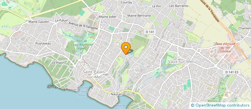 localisation de l'entreprise MADAME SOLINE BERTHOUIN  SAINT-PALAIS-SUR-MER