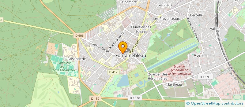 localisation de l'entreprise MADAME SOLINE BUISSIERE à FONTAINEBLEAU