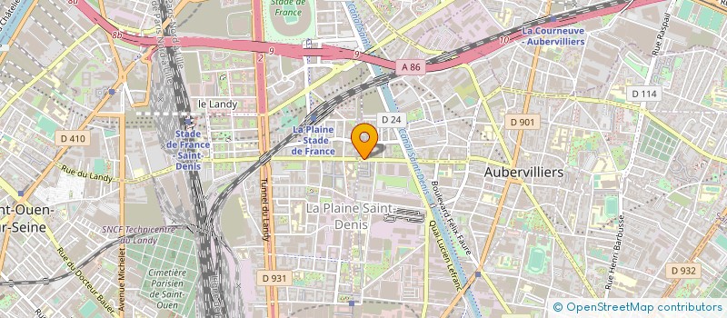 localisation de l'entreprise MADAME SOLINE CHAILLOUX à AUBERVILLIERS