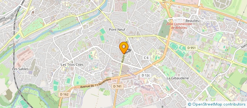localisation de l'entreprise MADAME SOLINE DESGRANGES à POITIERS