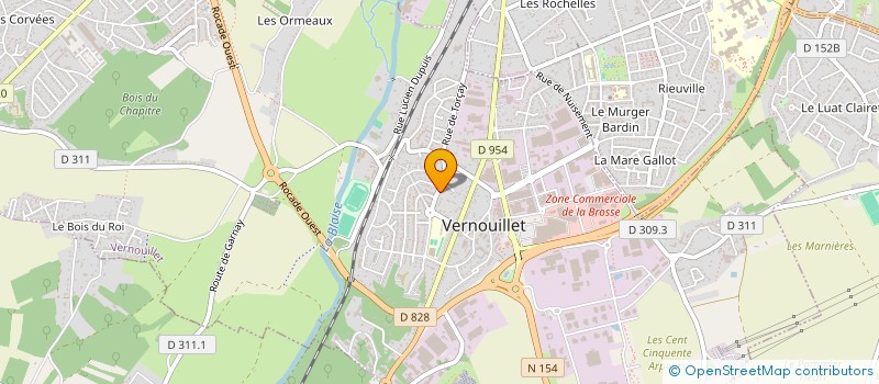 localisation de l'entreprise MADAME SOLINE FAUVEL à VERNOUILLET