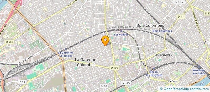 localisation de l'entreprise MADAME SOLINE FLOURAT à LA GARENNE-COLOMBES