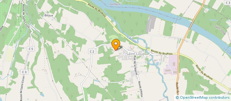 localisation de l'entreprise MADAME SOLINE LOUVRADOUX  SAINT-LOUP