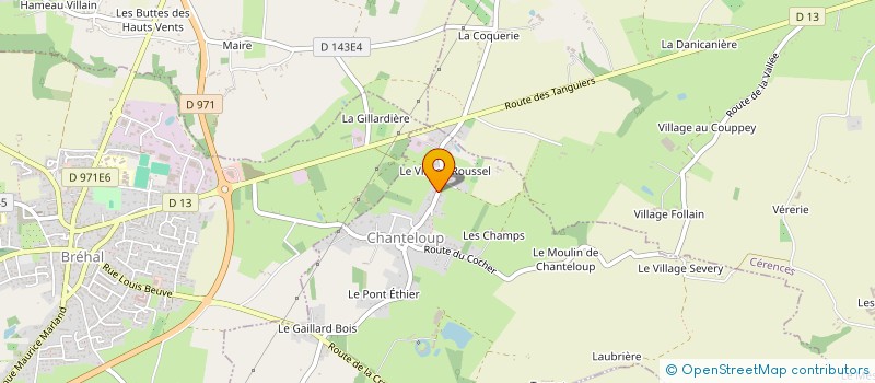 localisation de l'entreprise MADAME SOLINE QUESNEL  CHANTELOUP