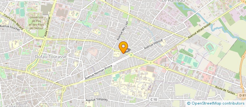 localisation de l'entreprise MADAME SOLINE TOUNISSOU à PAU