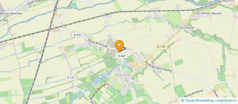 localisation de l'entreprise MADAME SOLINE VIALATTE  MANTHES