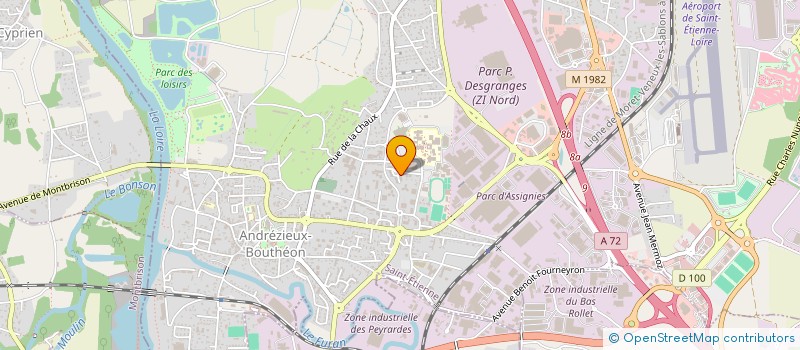 localisation de l'entreprise MADAME SOLTAN YILMAZ  ANDREZIEUX-BOUTHEON