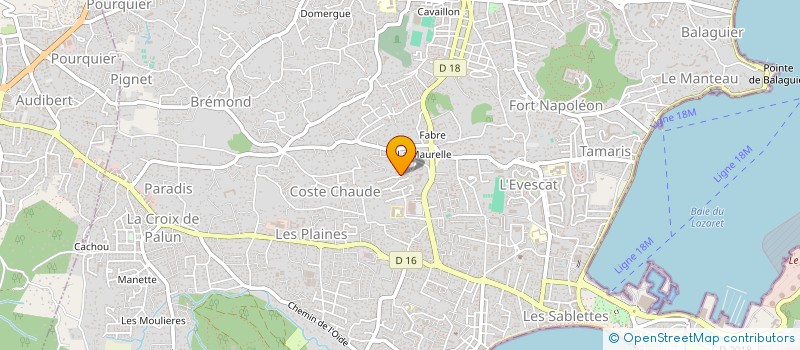 localisation de l'entreprise MADAME SOLTANA AZZOUZ BOUCHAMA à LA SEYNE-SUR-MER