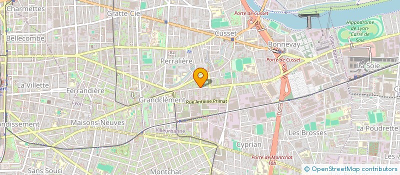 localisation de l'entreprise MADAME SOLWEIG NOURDIN  VILLEURBANNE