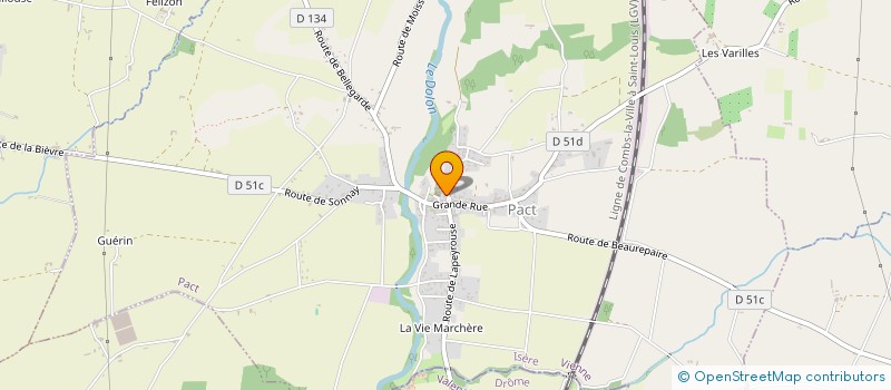 localisation de l'entreprise MADAME SOLYANE PAESANO  PACT