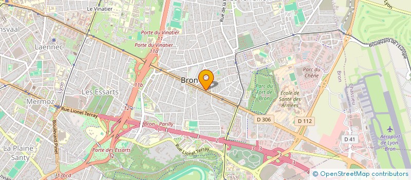 localisation de l'entreprise MADAME SOLYNE BOUTON  BRON