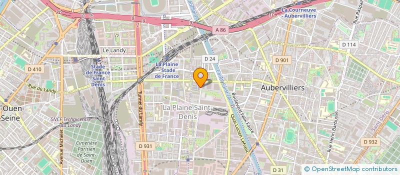 localisation de l'entreprise MADAME SOMAYA GHANDOUR  AUBERVILLIERS