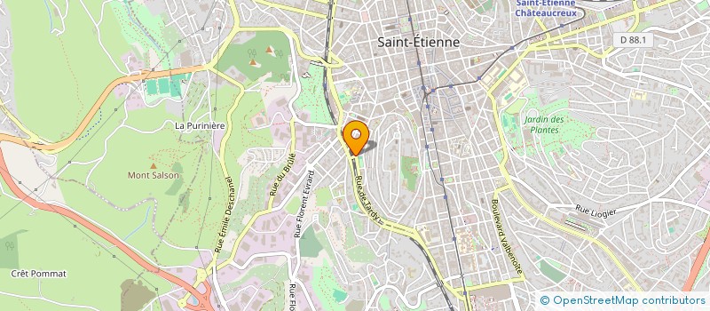 localisation de l'entreprise MADAME SOMIA BOUALI BOUDJELTIA  SAINT-ETIENNE