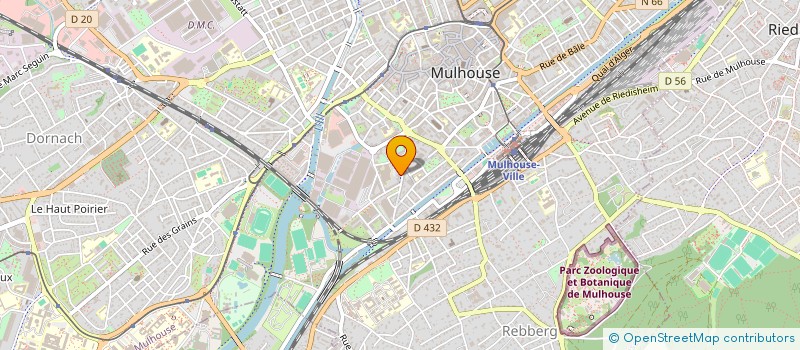 localisation de l'entreprise MADAME SOMIA BOUKEJOUTA  MULHOUSE