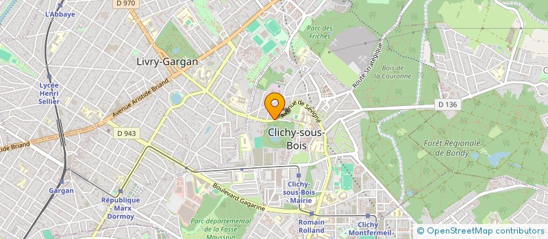 localisation de l'entreprise MADAME SONDES ISSAOUI à CLICHY-SOUS-BOIS