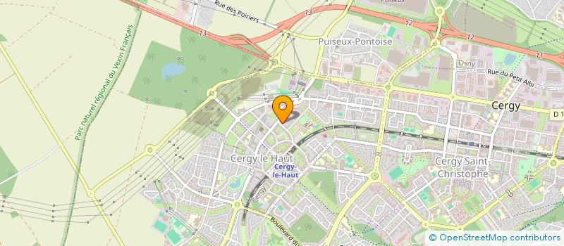 localisation de l'entreprise MADAME SONEVILAY SOULIVONG  CERGY