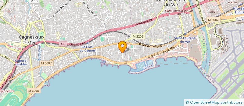localisation de l'entreprise MADAME SONIA ABDELLI à CAGNES-SUR-MER