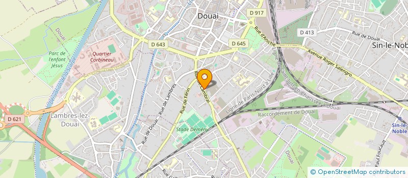 localisation de l'entreprise MADAME SONIA ADJAOUD à DOUAI